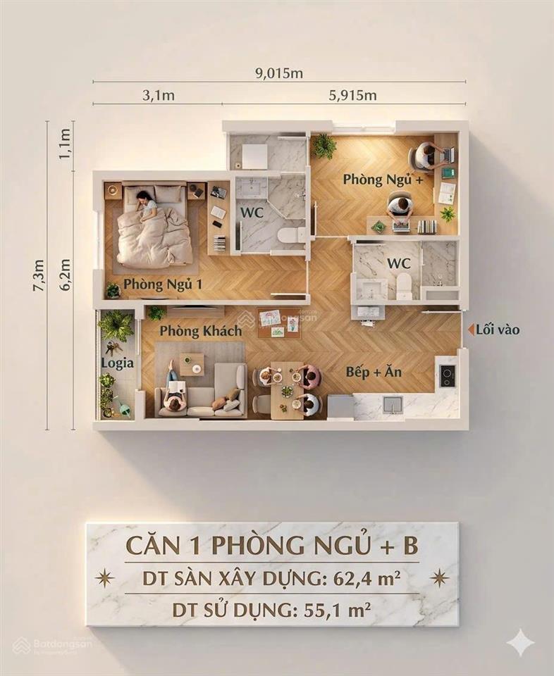 Nhà ở xã hội trung tâm biên hòa | chỉ từ 200 triệu nhận căn hộ gần kcn amata