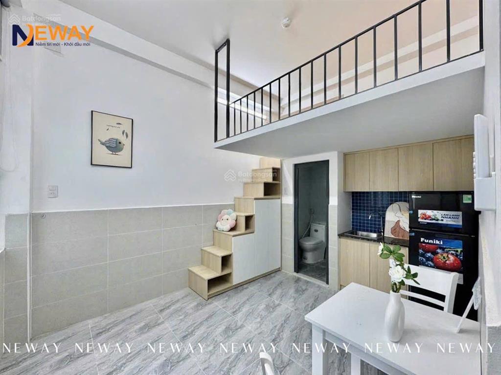 Giảm giá toà phòng trọ mới xây 27m2  full nội thất / gác cao gần lũy bán bích