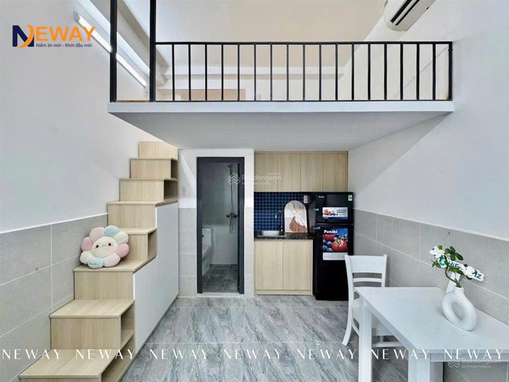 Giảm giá toà phòng trọ mới xây 27m2  full nội thất / gác cao gần lũy bán bích