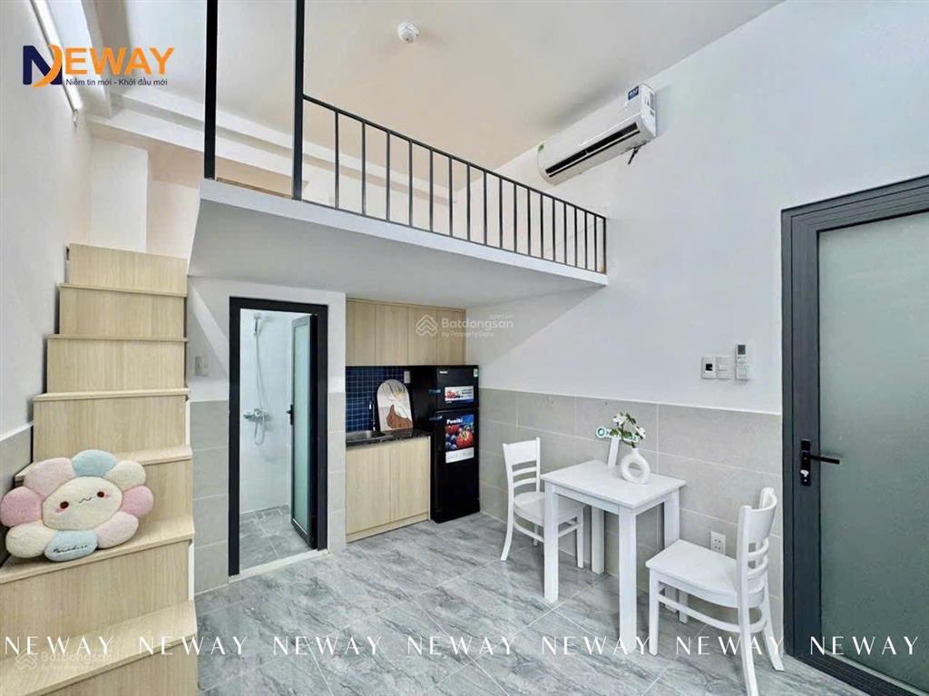 Giảm giá toà phòng trọ mới xây 27m2  full nội thất / gác cao gần lũy bán bích