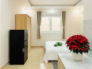 (minh phòng thật) cho thuê căn hộ studio 30m2 cửa sổ to, thoáng mát, full nt ở nơ trang long 5.2tr