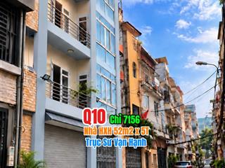 Nhà q10. 52m2x 5t hẻm xe hơi trục sư vạn hạnh. chỉ 7t56