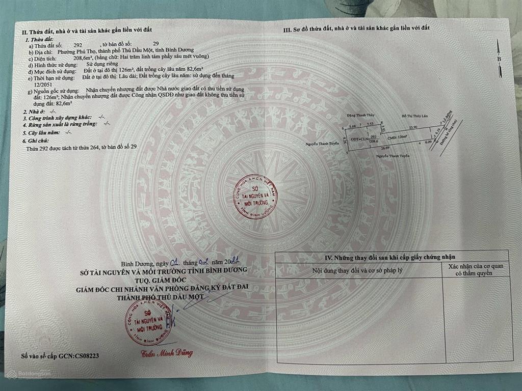 Chính chủ bán nhà cấp 4 thổ cư 128m2, 2 phòng ngủ, 1 nhà vệ sinh,  ngay 0342 662 ***