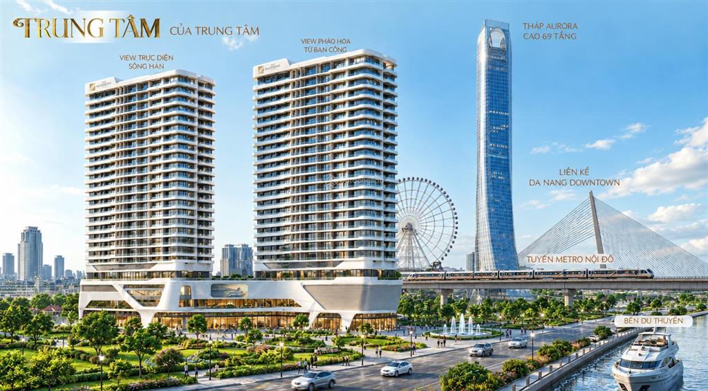 Căn hộ đà nẵng 1pn the meridian 48,61m giá [4,6] tỷ, view downtown  sông hàn