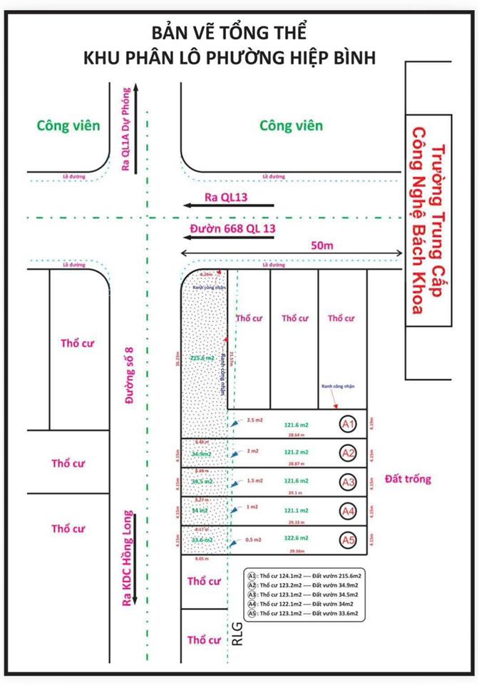 Bán lô đất f0 156m2, giá 7,29 tỷ  mt đ. số 8 ngay kdc hồng long, phường hiệp bình phước