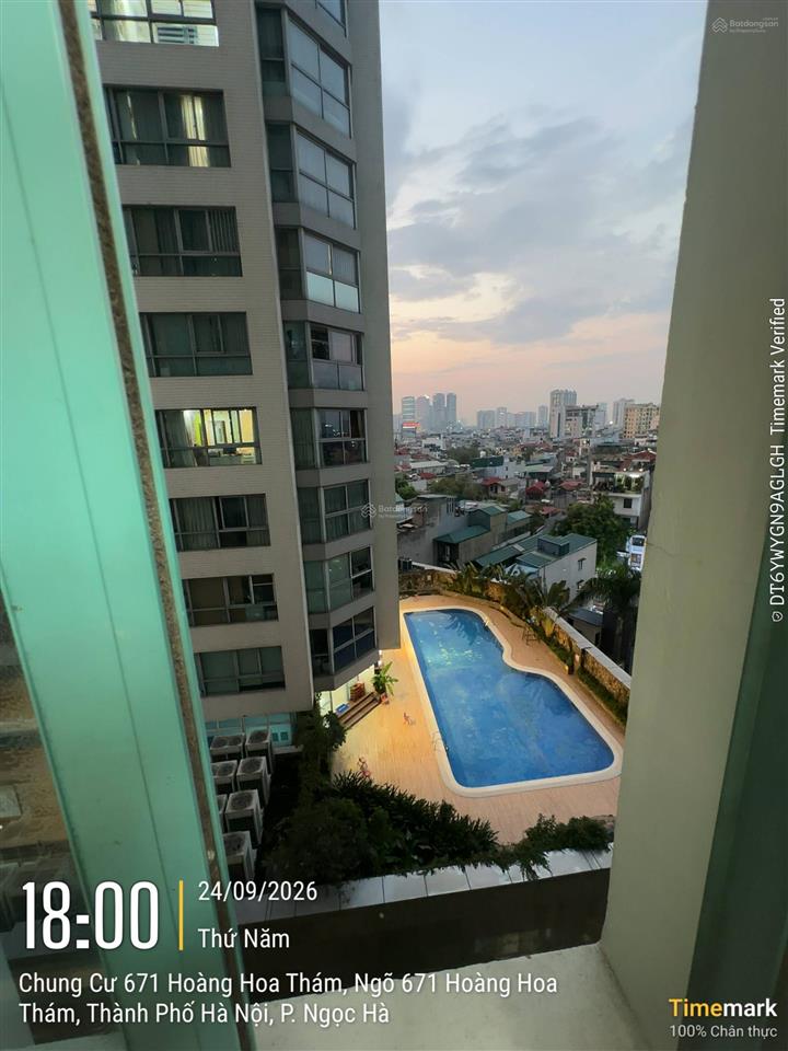 Cho thuê căn hộ 671 hoàng hoa thám, 80m có 2pn 2wc giá 12tr/tháng