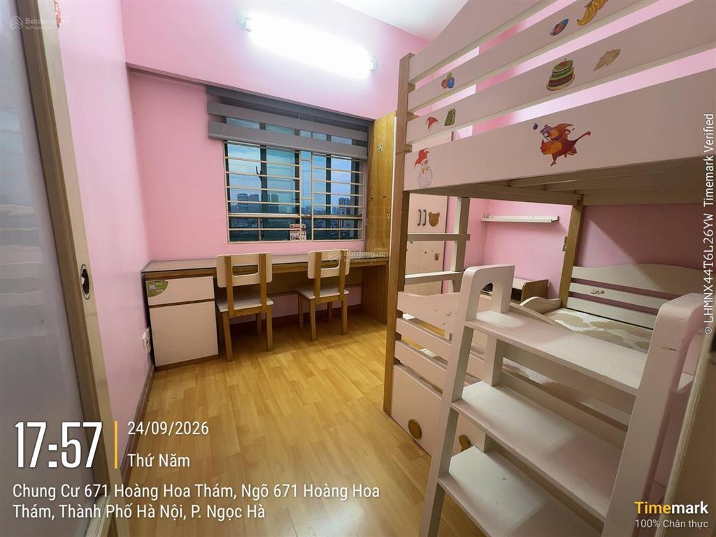 Cho thuê căn hộ 671 hoàng hoa thám, 80m có 2pn 2wc giá 12tr/tháng