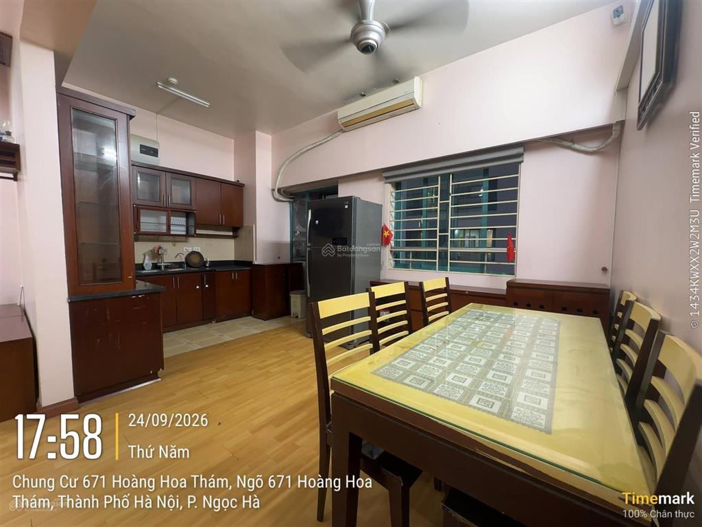 Cho thuê căn hộ 671 hoàng hoa thám, 80m có 2pn 2wc giá 12tr/tháng