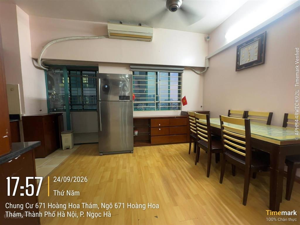 Cho thuê căn hộ 671 hoàng hoa thám, 80m có 2pn 2wc giá 12tr/tháng