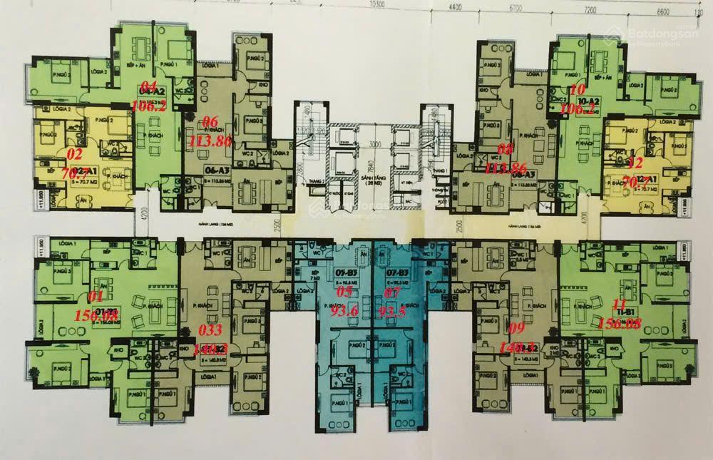 Bán căn hộ yên hoà sunshine 2 căn số 1202, 71m2 có 2 phòng ngủ giá hợp lý