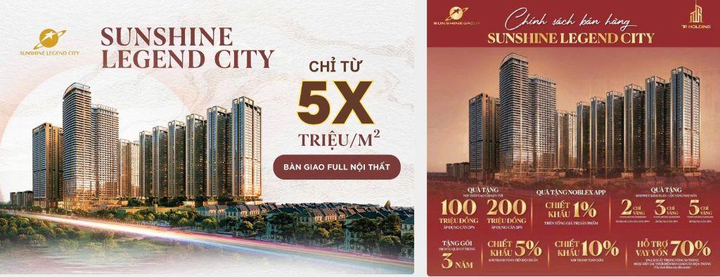 Chỉ với 100tr có ngay căn hộ 2N tại Sunshine Legend với chính sách hỗ trợ 0% lên đến 36 tháng