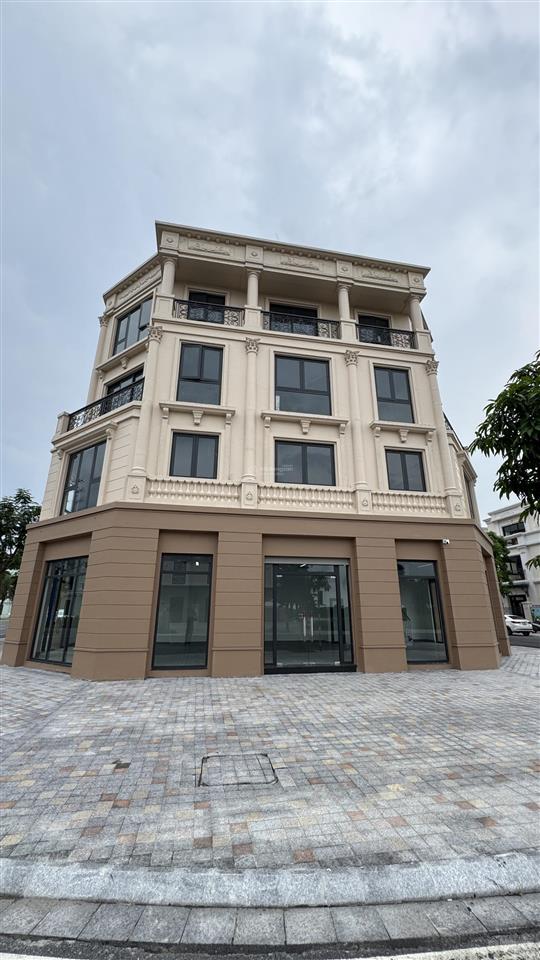 Cho thuê shop lô góc 3 mặt tiền đường hạnh phúc  vinhomes vũ yên (193m², thông sàn)