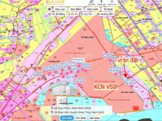 Chính chủ cần bán lô đất gần kcn vsip, diện tích 220m2 full thổ cư tại xóm 3 xã giao long (cũ)