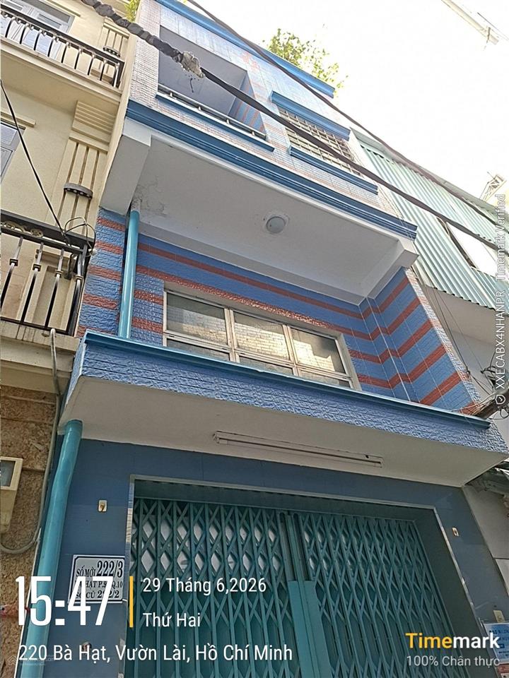 Bán nhà riêng 4 tầng bà hạt q10 dt 25m² giá 6.2 tỷ