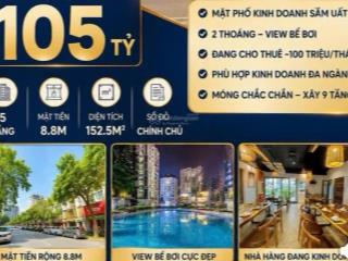 Mặt phố vip quận cầu giấy 153m mặt ~9m chỉ 105 tỷ