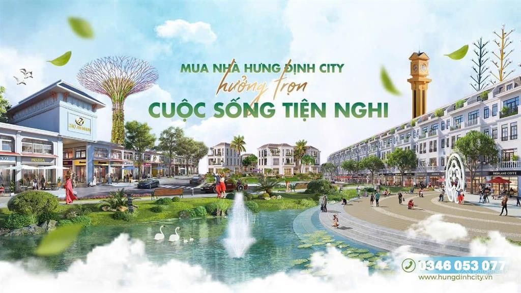 Bán bt tại hưng định city, 5 triệu vnd, 150m2, 20m mặt tiền, 30m ngõ trước