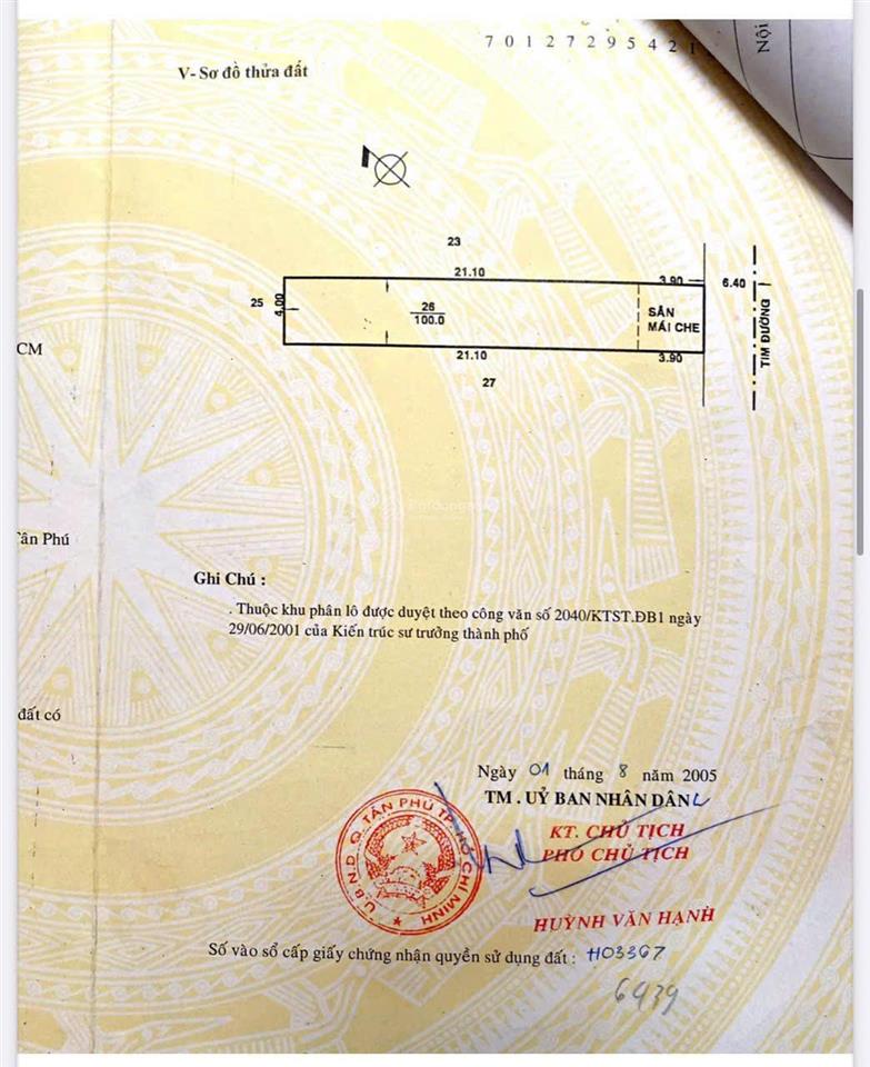 Ngân hàng thanh lý tài sản mặt tiền đường d10, quận tân phú  9,3 tỷ