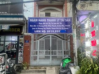 Ngân hàng thanh lý tài sản mặt tiền đường d10, quận tân phú  9,3 tỷ