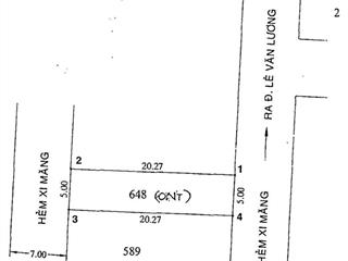 Bán đất tại lê văn lương, nhà bè, giá ưu đãi  vnđ, diện tích 101.3m2.