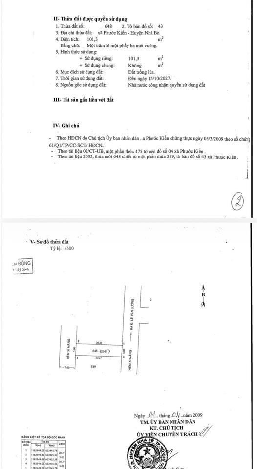 Bán đất tại lê văn lương, nhà bè, giá ưu đãi  vnđ, diện tích 101.3m2.