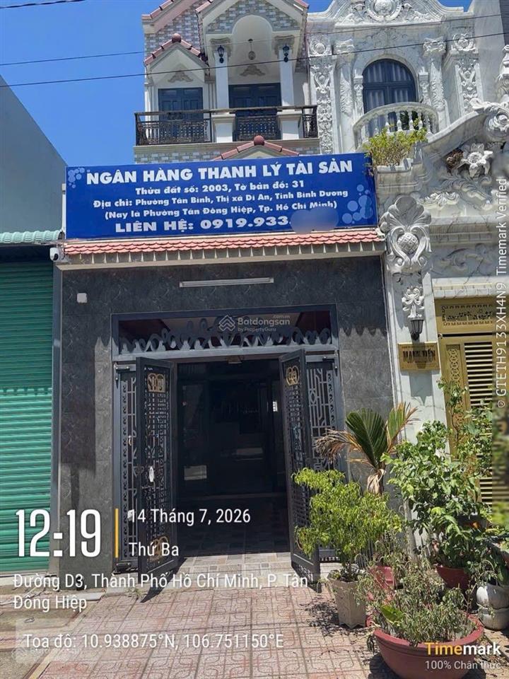Ngân hàng thanh lý tài sản kdc lê phong, phường tân đông hiệp, dĩ an, bình dương