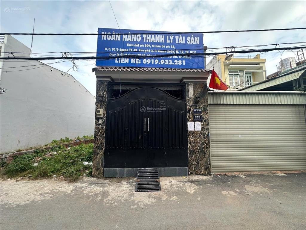 Ngân hàng thanh lý tài sản 92/9 thạnh xuân 43, kp3, phường thạnh xuân, quận 12