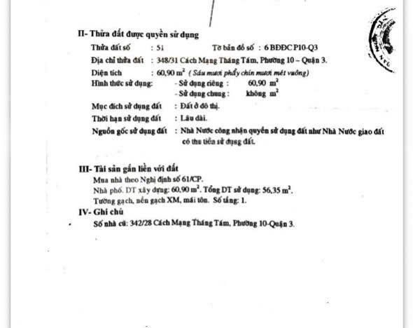 Ngân hàng thanh lý tài sản 348/31 cách mạng tháng 8, phường 10, quận 3