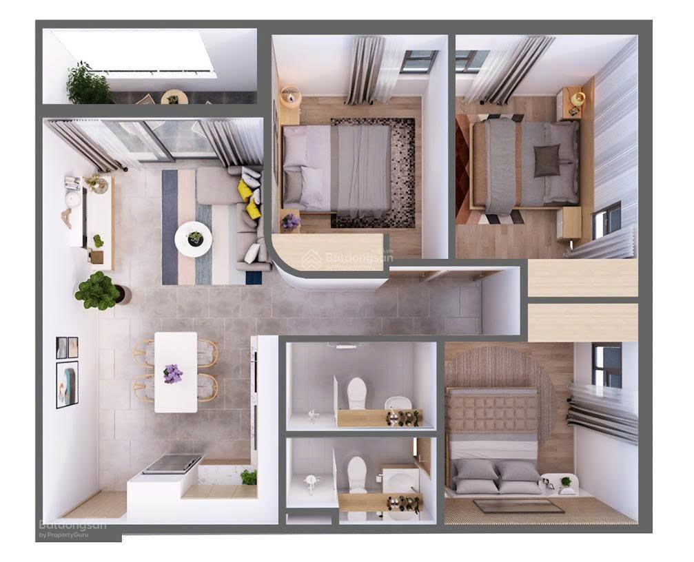 Bán cc aurora residences, bến bình đông, 4 tỷ, 77m2, 3pn, 2wc, đẹp xuất sắc