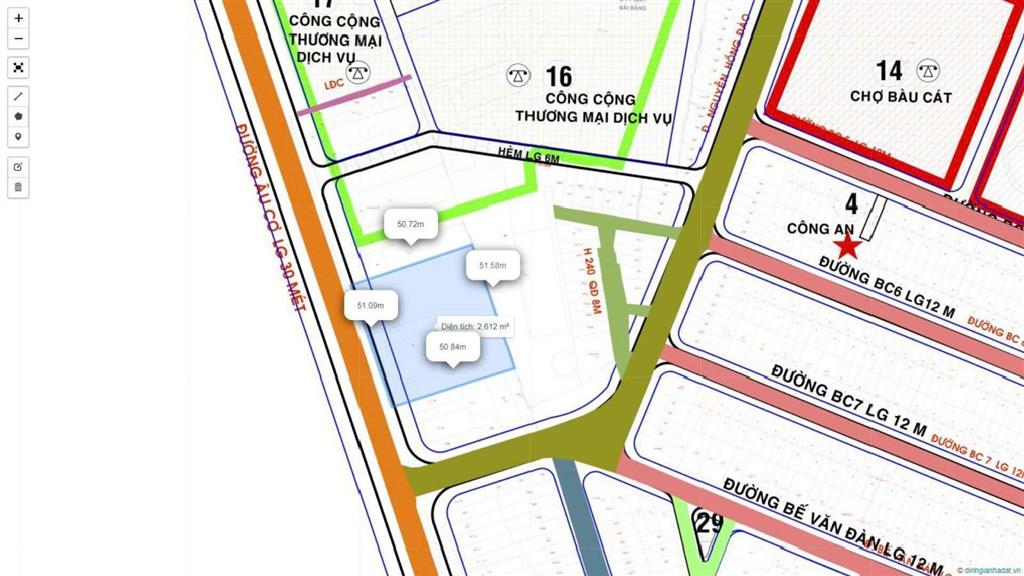 Quỹ đất 2.262m mặt tiền âu cơ tân bình khuôn đất vuông 51x51 hiếm có, pháp lý sạch, giá 220 tỷ