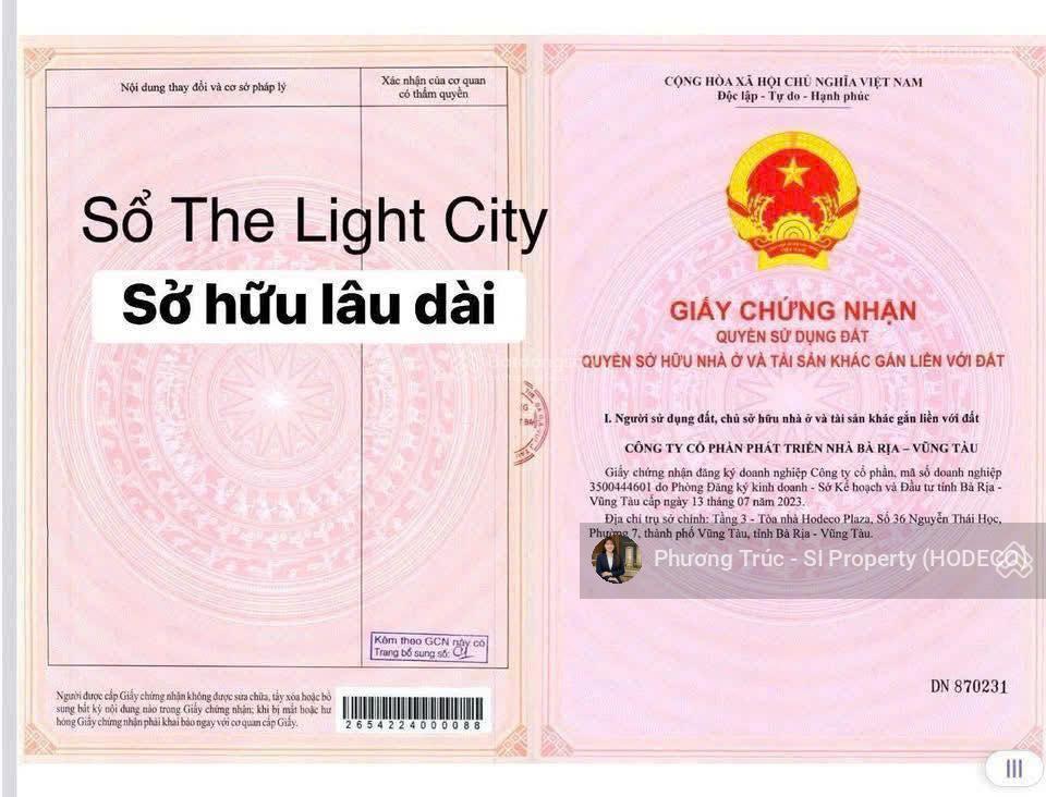 Sỡ hữu căn nhà phố the light city vũng tàu  đón đầu cao tốc biên hòa  vũng tàu