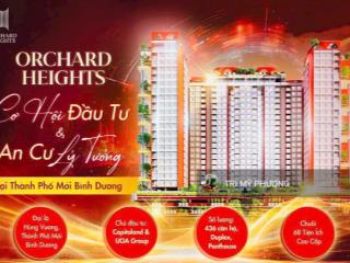 Orchard heights  chỉ cần 1 tỷ 800 triệu, công chứng sang tên ngay căn 3pn + mt đại lộ hùng vương