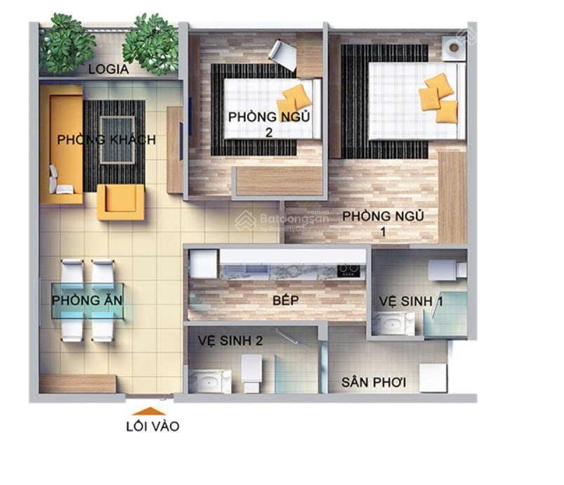 Chính chủ cần bán căn hộ dragon hill 2, 2pn  2wc (71,8m2)  full nội thất cao cấp, sổ hồng sẵn