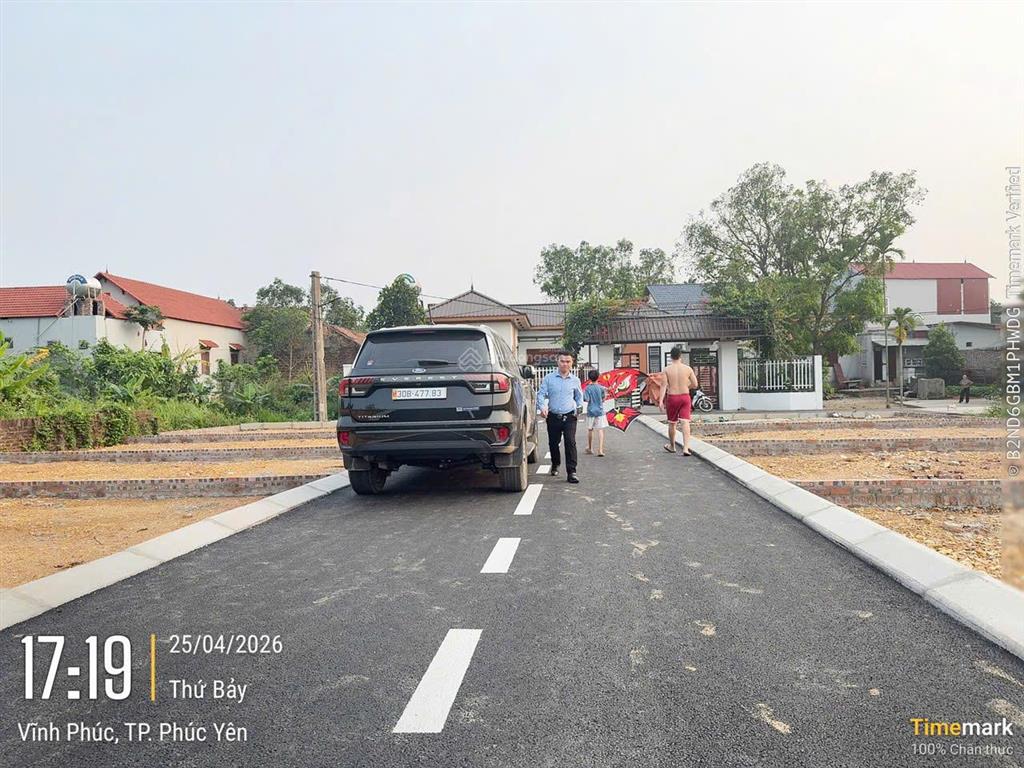 Bán đất đô thị 72m2 tại xuân hoà, phúc yên, vĩnh phúc, full thổ cư, sẵn sổ đỏ, giá cực tốt