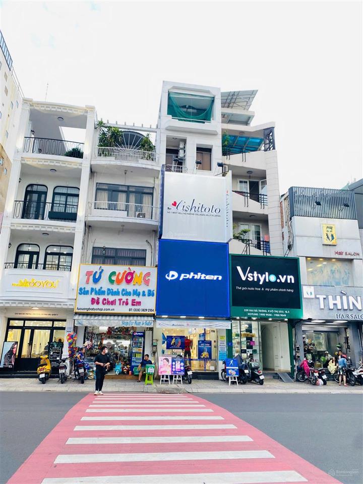 Bán gấp mt hai bà trưng, p6, q3  dt 67m2, 4 tầng, hđt 75 triệu/tháng, giá 32 tỷ tl