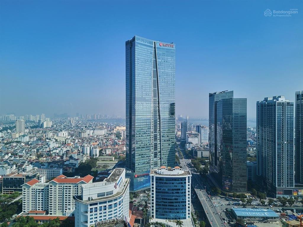 Cho thuê văn phòng toà lotte center hanoi 54 liễu giai, dt 940m2 có cắt nhỏ, giá chỉ 350k/m2/th