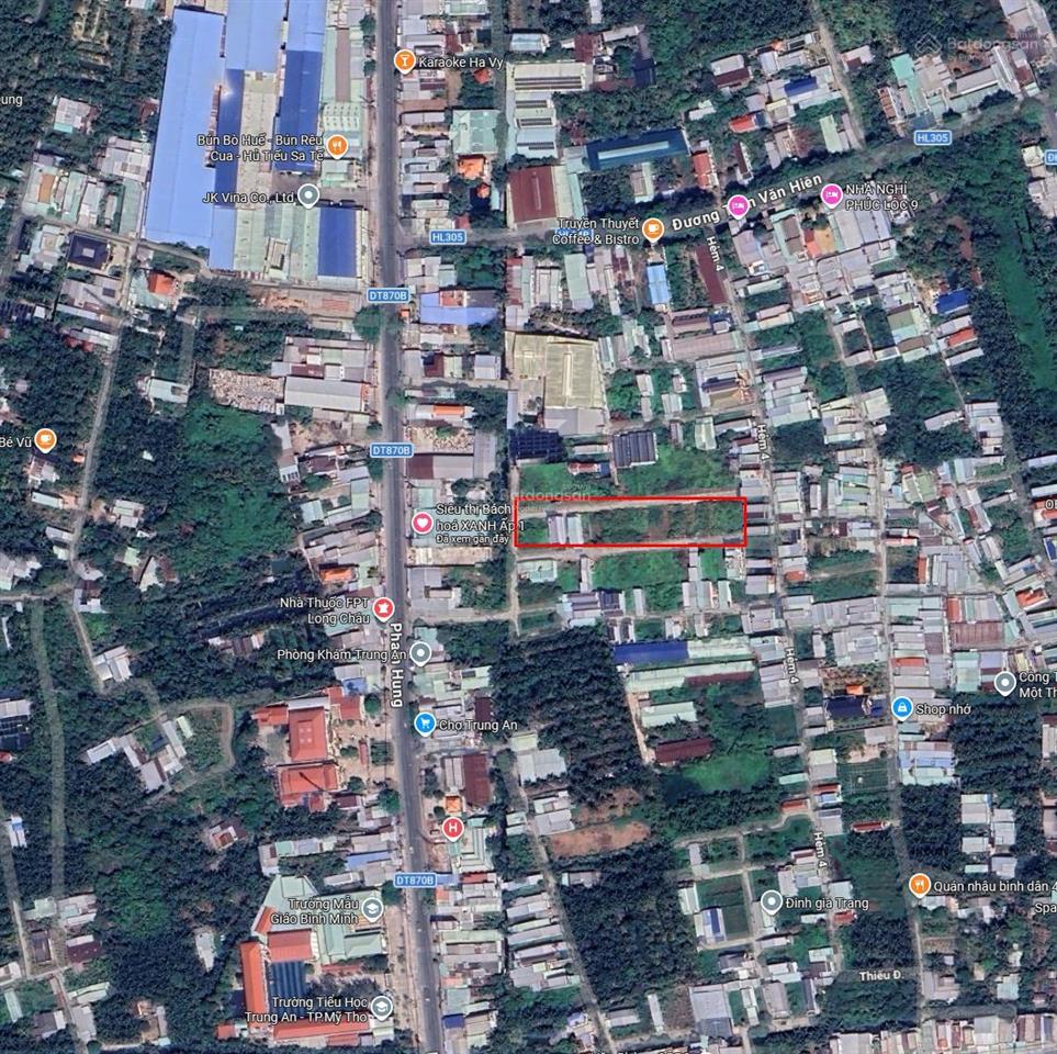 Bán gấp đất tại đường tỉnh lộ 870b, xã trung an, tp. mỹ tho, 800 triệu, 100m2