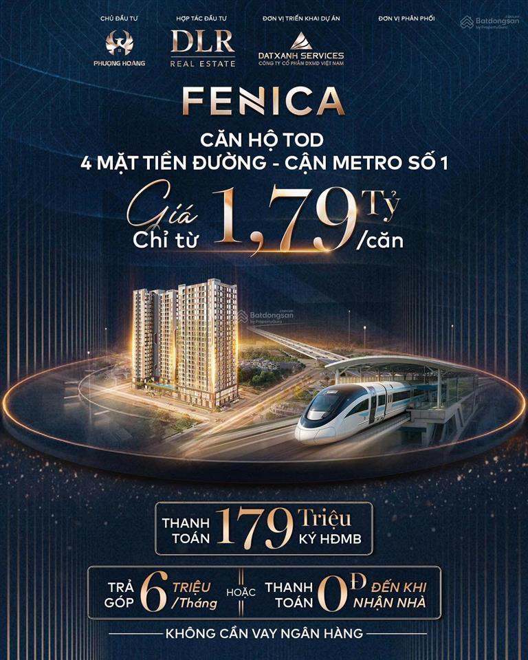 Fenica với mức giá 1tỷ790, kí hđmb 179 tr sở hữu ngay nhà tphcm. tt trực tiếp từ cđt đợt 1
