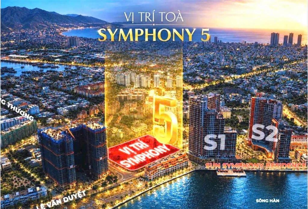 Căn 1 phòng ngủ+, diện tích 50,3m2 hướng biển , view pháo hoa  tt 30% nhận nhà , lãi suất 0%
