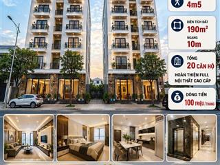 Cặp tòa căn hộ ngang 10m cực hiếm, tổng 20 phòng căn hộ đang cho thuê dòng tiền ổn định