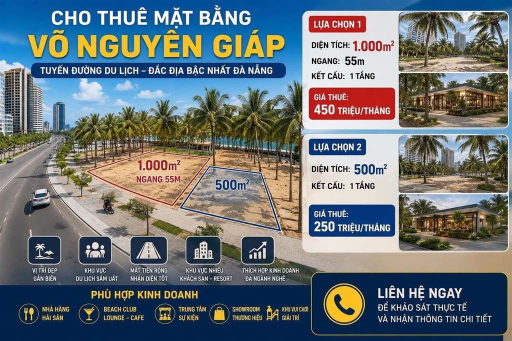 Nhà mt võ nguyên giáp. tuyến đường du lịch vị trí gần phạm văn đồng, dt 1000m, ngang 55m đẹp