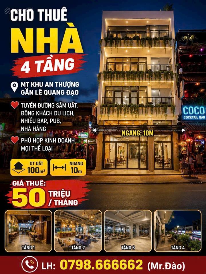 Nhà 4 tầng trung tâm an thượng, dt 100m2, ngang 10m x 4 tầng, cực đẹp