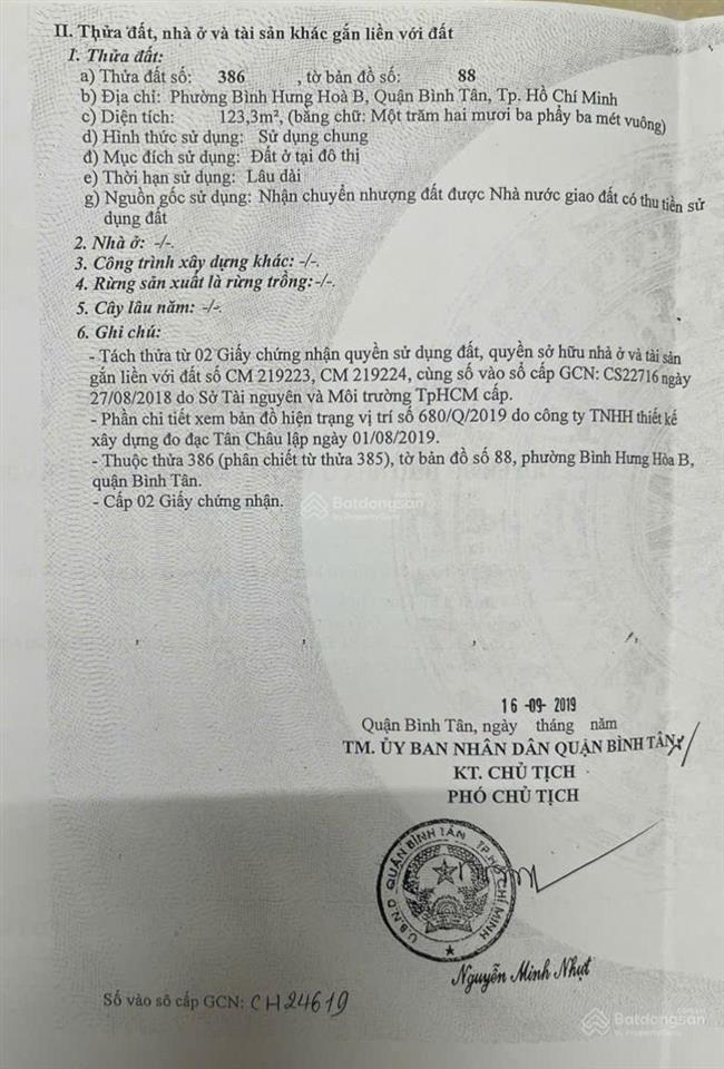 Bán đất mặt tiền, đường số 2 khu dân cư vĩnh lộc