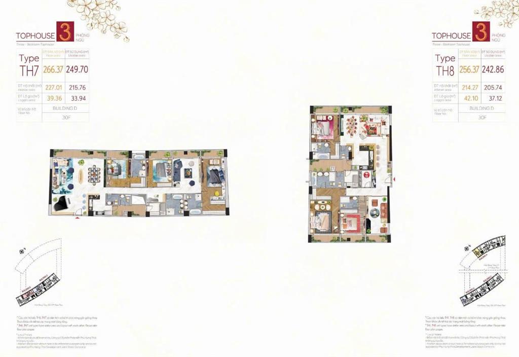 Penthouse midtown m8 chào bán  272m2  view sông vĩnh viễn  lầu cao.