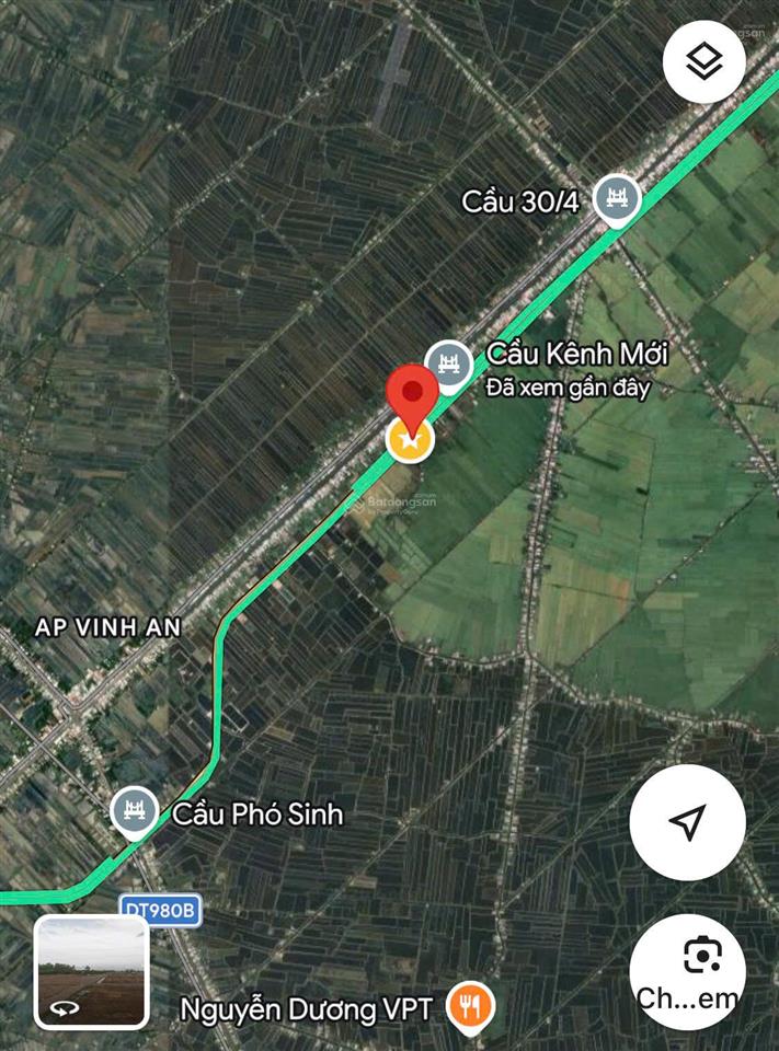 Bán đất mt đường quản lộ phụng hiệp, phước long, bạc liêu