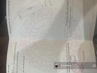 Chính chủ cần bán lô đất đường thuỷ sơn ( 7.5m ) kẹp cống . dt  125m