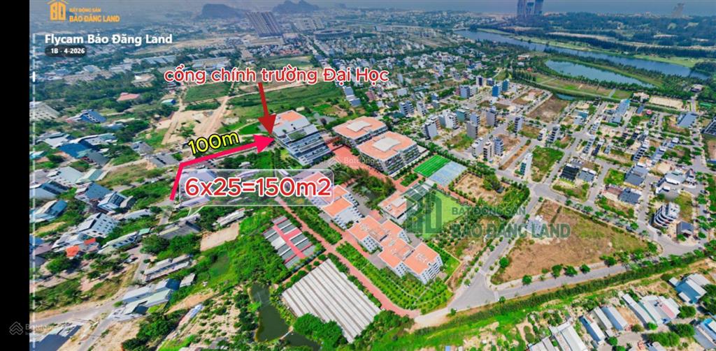 Bán lô góc sát ngay trường đại học fpt, rất thích hợp việc kinh doanh hoặc xây căn hộ cho thuê.