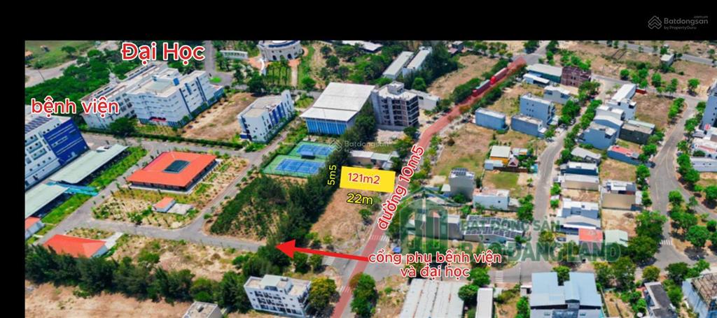 Đường 10m5 cổng sau trường đại học và bệnh viện. giá bán lỗ sâu so với thị trường
