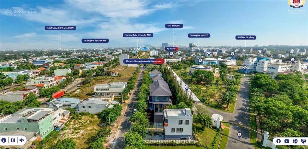 Cần bán nền biệt thự giá tốt khu đô thị, sát ngay trường đại học và bệnh viện 251m² ngang 10m
