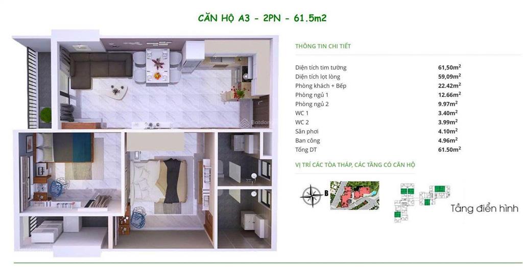 Cho thuê căn 2pn2wc full nội thất ở cc thủ thiêm garden 269 liên phường, phước long b, q9, giá 9tr