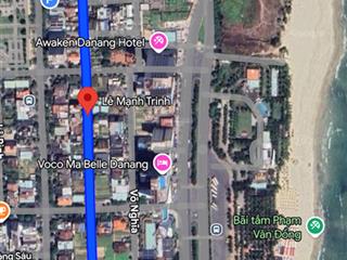 Bán lô đất 103m2 đường lê mạnh trinh biển mỹ khê khu vực sầm uất khách du lịch giá tốt nhất biển